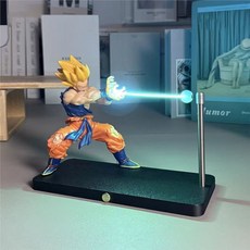 Dragon Ball 孫悟空龜派氣功造型小夜燈, 高配-藍光【磁控款】可充電opp袋裝:默認項