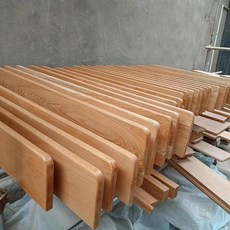 實木櫸木木板牆上置物架一字客廳背景牆壁擱板裝飾壁掛書架, 純櫸木板材18mm厚,60*15釐米加厚真櫸木