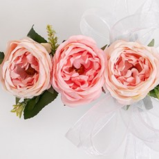 피오니커튼철재집게 22cm 조화 인테리어, 2개, 라이트핑크