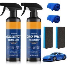 자동차 코팅 스프레이 빠른 효과 코팅제 나노 코트 복원 2026 업그레이드 자동차용 코팅제 (2개), 자동차 코팅 스프레이, 빠른 효과 코팅제, 나노 코트