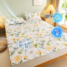 먼지없는 알러지케어 침대패드 밴딩형 고정밴드 사계절 데일리 매트리스 패드, 사진색F