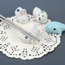 식탁젓가락받침대 동물모양 도자기 챱스틱 테이블세팅, 1개