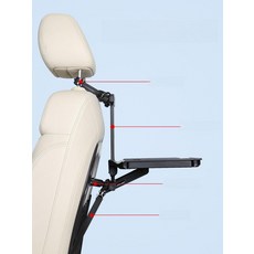 차량용 후방 접이식 테이블, 1개, 무패턴 높이조절