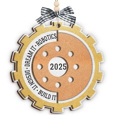 로봇 크리스마스 장식 2025 엔지니어 STEM 학생 기술 애호가 과학 친구 남성 여성을 위한 홀리데이 나무 장식품