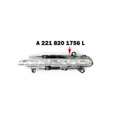 벤츠 S 클래스 W221 프론트 안개등 커버 크롬 트림 호환, 2218201756(L)