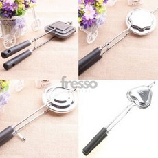 제이오스토어 휴대용 토스트기 틀 피크닉 팬 베이글, 원형