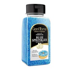 그라나로마 브라운 스프링클 12온스 장식용 케이크 & 컵케이크, Blue, 340g, 1