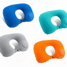 목베개 여행 휴대용 자충식 넥쿠션 비행기 수면 쿠션, GT G펌핑목베게 그린