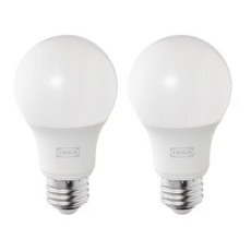IKEA 이케아 RYET 뤼에트 LED 전구 2개세트 E26 600루멘 구형 오팔화이트색상 804.267.73 인테리어조명, 2개