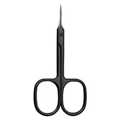 NailsMall 美甲小剪刀 貼紙剪 修眉剪 多功能用途剪刀, 1個, 裸裝 黑色啞光俄式剪刀