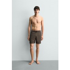 Zara 자라 워싱 테크니컬 스윔수트 - 브라운 8574/419/700