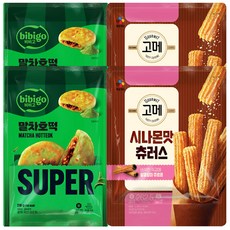 CJ 말차호떡+시나몬맛 츄러스, 2세트, 210g