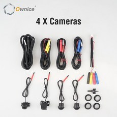 1080P 파노라마 카메라 자동차 버드 뷰 4 후면/전면/왼쪽/오른쪽 3D 360 Ownice K6 + Android 라디오 전용