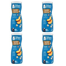 거버 스낵 그레인 그로우 복숭아 Peach 42g 4개