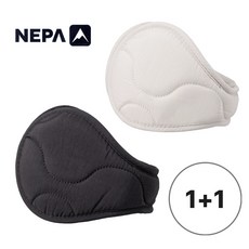 네파 방한 골프 이어워머 러닝 스포츠 귀마개 패딩 융털 이중보호, 1개, 블랙+아이보리