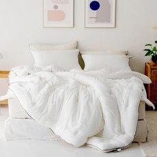 국내제조 띵스룸 크림슈 텐셀모달100 항진드기 향균 옥수수솜 이불세트