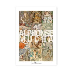 Able Bambu 2023 傑作 Alphonse Mucha 台歷 + 古董夾套, 混合顏色, 1組