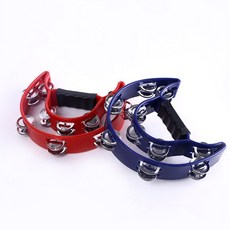 파티용품 텐버린 탬버린 무대 노래방 찰랑이 노란색, 1개, A. 빨간색