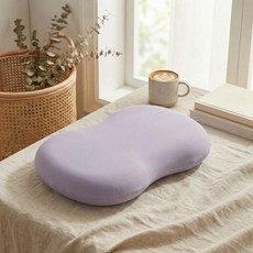 여름용 냉감 실크 메모리폼 낮잠 베개 성인 학생용 쿨링 쿠션, 0-9cm, 무지 스 실크 퍼플