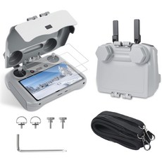 화면 보호 커버가 있는 UTEBIT RC 2 선 후드 키트 및 DJI 미니 5 프로미니 4 프로매빅 프로플립에어 3S에어 3 액세서리 RC2 컨트롤러 조이스틱 커버