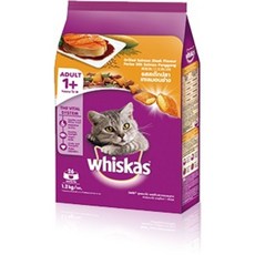 偉嘉Whiskas 貓飼料 高適口性 貓主食 貓乾糧, 鮭魚, 1.2kg, 1包