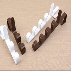 다랭이스토어 3단 5단 일자 도어행거 문걸이후크, 5단-브라운, 1