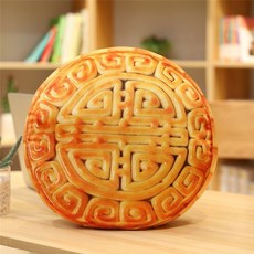 仿真月餅抱枕 食物玩偶 中秋節活動禮品, 模擬款,20釐米, 1個
