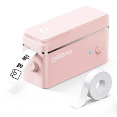 POLONO P31s 네임스티커 라벨 프린터 라벨기 (라벨지포함), 1개, P31S-P(분홍색)