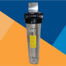 透明濾罐20吋大胖濾殼(含板手)1英吋進出水口.適用於大流量.大型水處理.全戶過濾.地下水.餐廳., 1個, 含吊片+單濾殼(透明)*1組,濾芯*1支