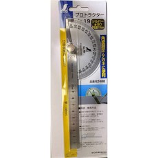 SHINWA 不鏽鋼角度規 工程測量 建築設計 木工適用, 1個