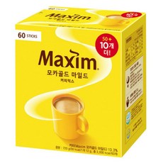 맥심 모카골드 마일드 커피믹스, 12g, 60개입, 1개