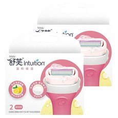 쉬크 여성 제모용 면도날 교체 헤드 2개입 레드, 2개