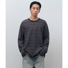 MUSINSA STANDARD 멀티 스트라이프 릴렉스드 긴소매 티셔츠 4 [네이비] 200996