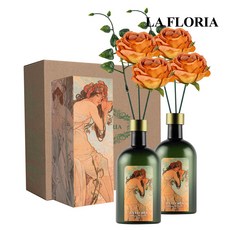 라플로리아 꽃 디퓨저, 2개, 500ml, S3제주동백향/B13장미(소)L12/오렌지