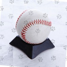 야구공 전시 받침대 화이트 레드 스티치 스포츠 기념품 컬렉션 디스플레이 홈 인테리어 데코, 1개, 공받침대-사각