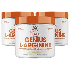 The Genius Brand 蛋白質保健食品 檸檬味, 3個, 241克