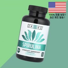 조우 뉴트리션 스피루리나 스피룰리나 스피루니나 180정 주 Spirulina 180 Tablets, 1