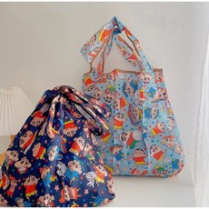 짱구장바구니 작은사이즈 귀여운장바구니 에코백, 네이비, 1개