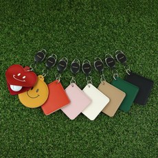 [페니체] 골프 볼 클리너 릴 고리 캐릭터 골프공 극세사 수건 타올 라운딩 준비물 8컬러, 1개, 하트