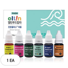 엘틴 푸드칼라 진한플러스 여름 10g x 6종 세트, 1세트, 60g