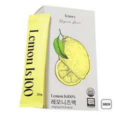 레모니즈백 유기농 레몬즙 원액 100% 1일1레몬 착즙 주스 스틱 레몬수, 30개, 20g