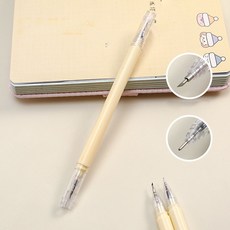 미즈코스 양면 세라믹 다꾸칼 커팅펜 종이칼 페이퍼 커팅칼 칼펜 세라믹 스티커 컷팅, 노랑(안전날+금속날), 2개