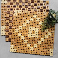 Itsok 대나무방석 의자방석 자동차방석, 리썸 마작방석 C타입