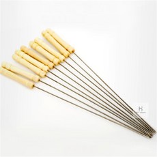 캠핑 전원주택 바비큐 꼬치막대 10p세트 바비큐꼬챙이 캠핑 스텐꼬치구이