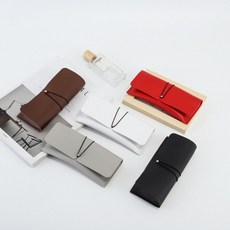 안경 케이스 선글라스 가죽 슬림 안경통 휴대용 파우치 보관함