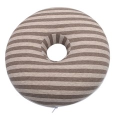 리카 도넛방석 EZH169, 브라운, 1개