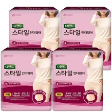 디펜드 여성용 스타일 언더웨어 성인기저귀 파워, 중형, 9개입, 4개