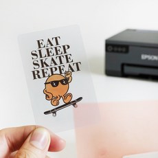 엡손호환 ZERON 잉크젯프린터용 PVC백카드 공카드 포토카드만들기 포카만들기 포토카드인쇄 셀프포토카드 Z102, 완전투명 50매입