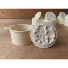 糖軒町 綠豆糕壓模 多款造型 食品級材質 輕鬆製作美味糕點, 1個, 白色