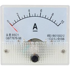 충전 배터리 암페어 테스터 게이지 팩 1개를 테스트하는 자동차 회로용 uxcell 아날로그 전류 패널 미터 DC 0-10A 85C1A 전류계, DC 0-100A